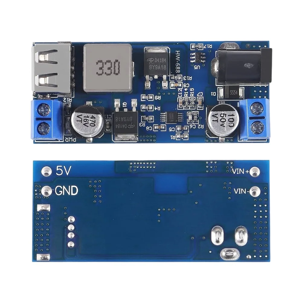DC-DC 24V/12V To 5V 5A USB Step-Down Buck Converter Charging Module - Image 2