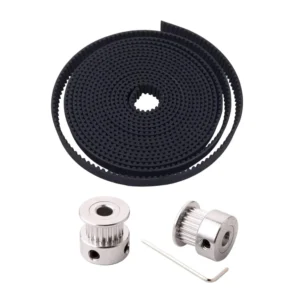 20 Teeth GT2 Pulley with 2 meter GT2 Timing Belt for CNC 3D Printers