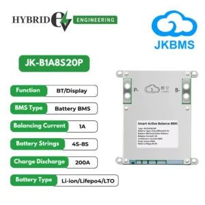 JK BMS 4S to 8S 1A Active Balancer 200A Heavy Duty Smart BMS