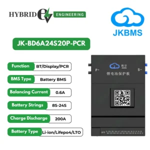 JK BMS 8S to 24S 0.6A Active Balancer 200A with PCR Pre-Charge