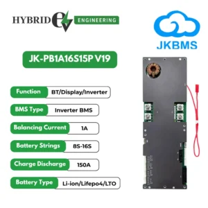 JK Inverter BMS V19 8S to 16S 1A 150A Smart BMS for Solar Inverter