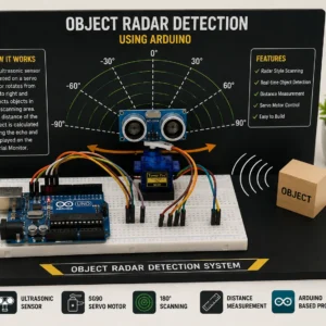 Smart Object Radar Detection System using Arduino (Unassembled)
