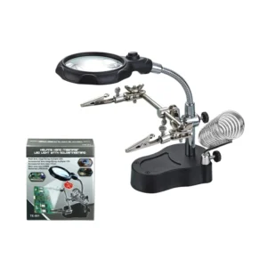 TE801 Helping Hand Magnifier Glass Auxiliary Clip With Soldering Stand