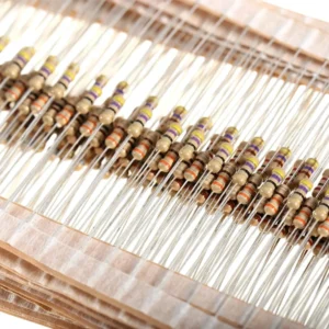 Metal Film Resistors (1Ω – 820Ω) (1/4 Watt)