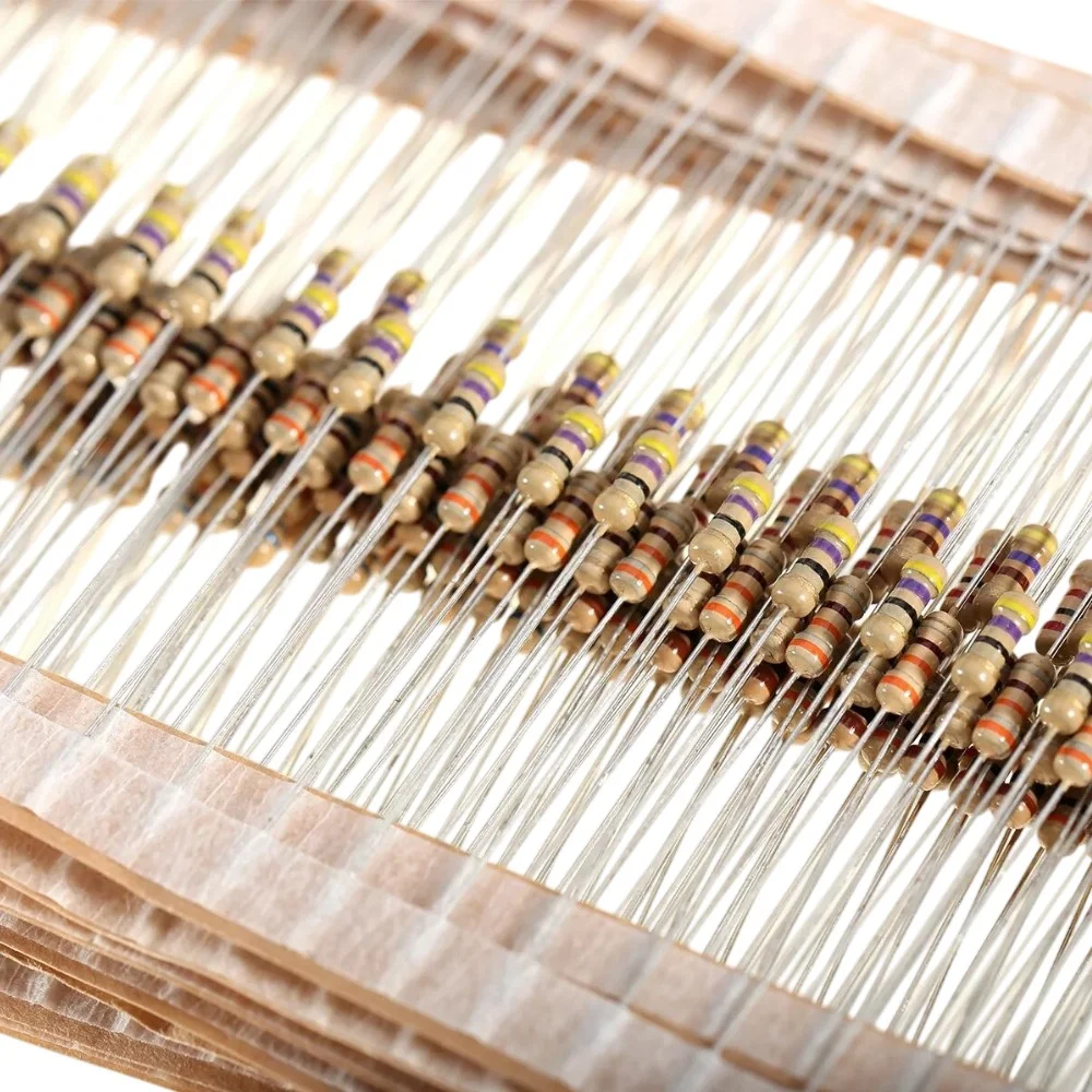 Metal Film Resistors (1Ω – 820Ω) (1/4 Watt)